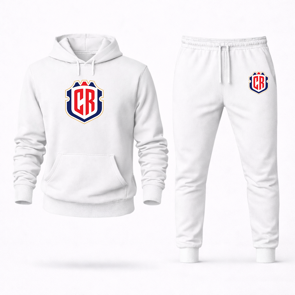 Men's Costa Rica National Soccer Team Hoodie Joggers Set
