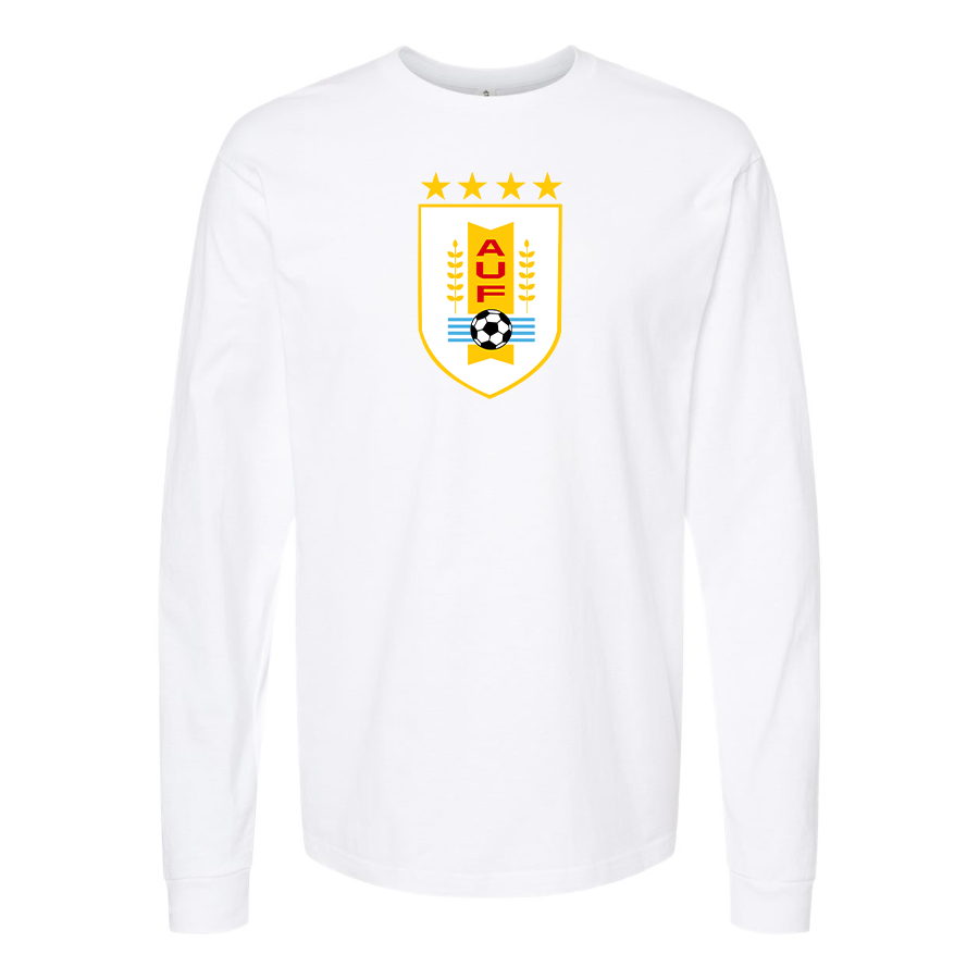 Men's Uruguay National Soccer Team Long Sleeve T-Shirt