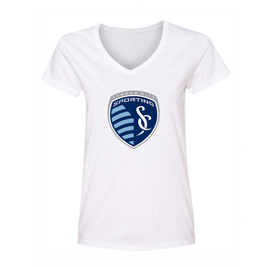 Women's Sporting Kansas City FC V-Neck T-Shirt