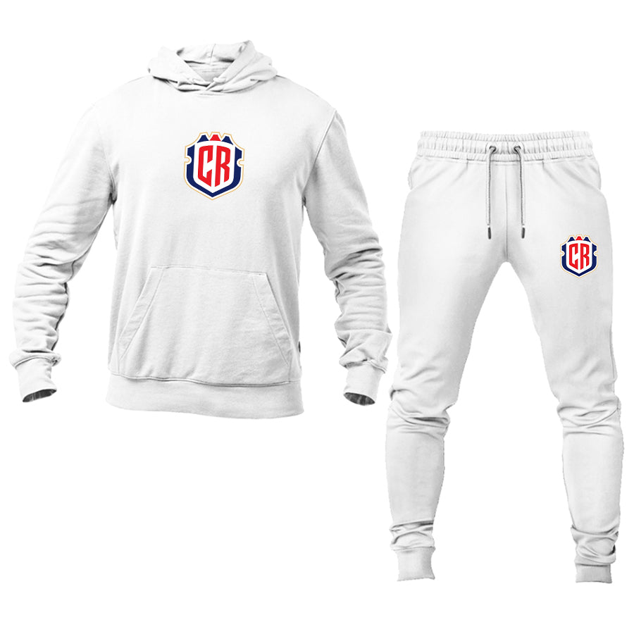 Men's Costa Rica National Soccer Team Hoodie Joggers Set