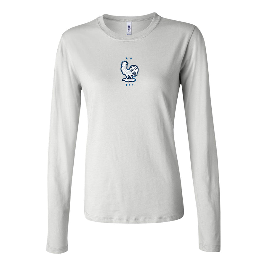 Women's France National Soccer Team Long Sleeve T-Shirt