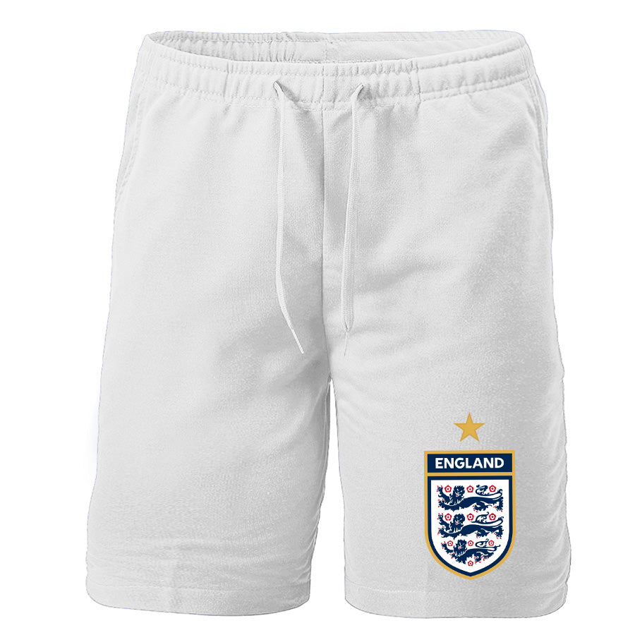 Men's England National Soccer Team Athletic Fleece Shorts