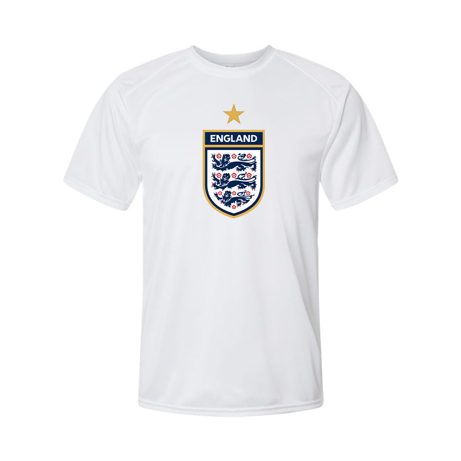 Youth Kids England National Soccer Team Performance T-Shirt