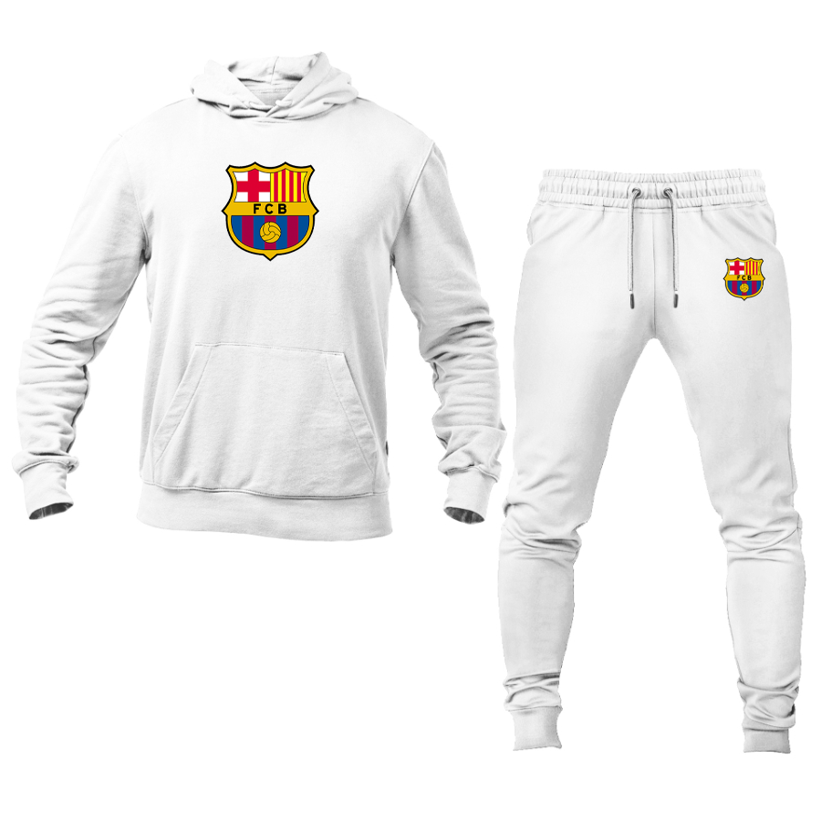 Men's F.C. Barcelona Soccer Logo Hoodie Joggers Set