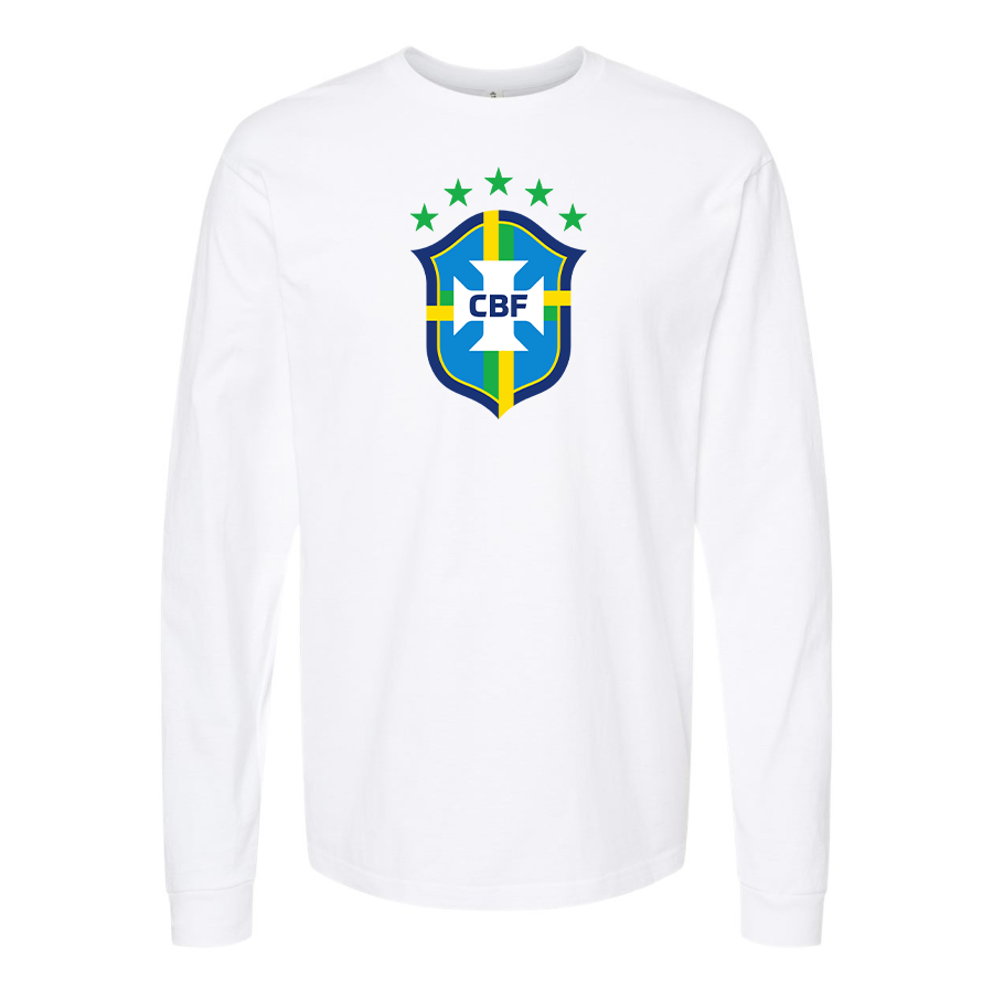 Men's Brazil National Soccer Team Long Sleeve T-Shirt