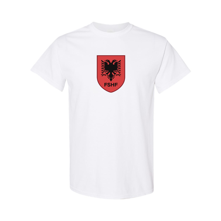 Youth Kids Albania National Soccer Team Cotton T-Shirt