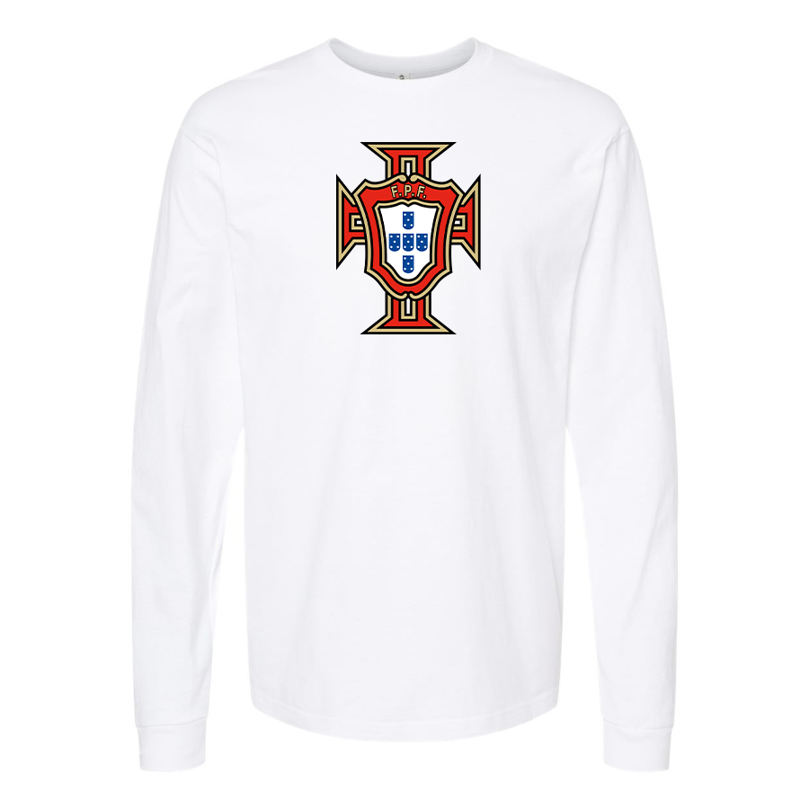 Youth Kids Portugal National Soccer Team Long Sleeve T-Shirt