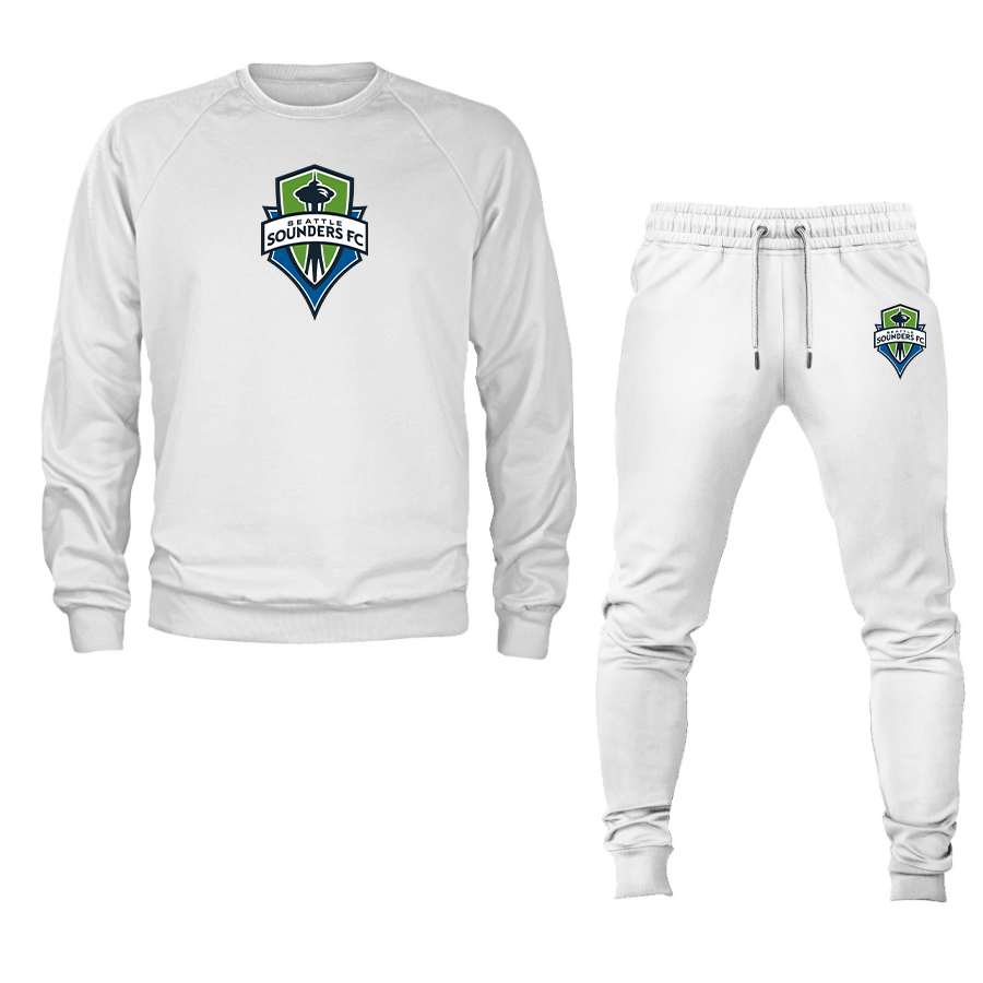 Men's Seattle Sounders FC Crewneck Sweatshirt Joggers Suit