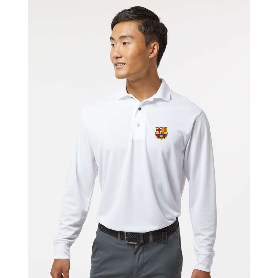 Men's  F.C. Barcelona Soccer - Paragon - Prescott Long Sleeve Polo - 110