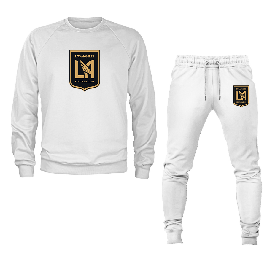 Men's LAFC Los Angeles Football Club Crewneck Sweatshirt Joggers Suit