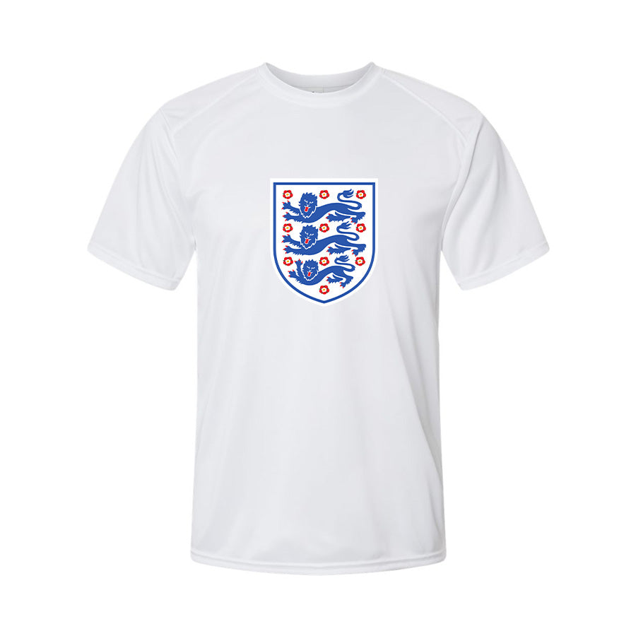 Youth Kids England National Football Team Performance T-Shirt