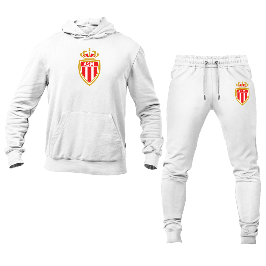 Men's AS Monaco FC Hoodie Joggers Set