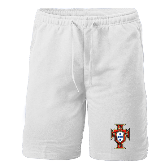 Men's Portugal National Soccer Team Athletic Fleece Shorts