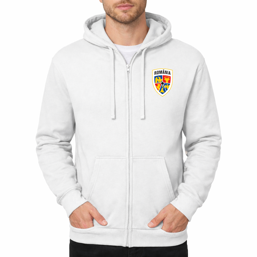 Men's Romania National Soccer Team Zipper Hoodie