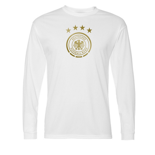 Men’s Germany Soccer Performance Long Sleeve T-Shirt