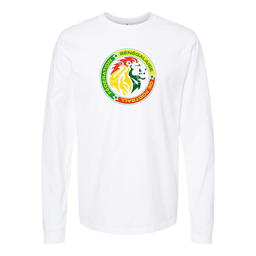 Youth Kids Senegal National Soccer Team Long Sleeve T-Shirt