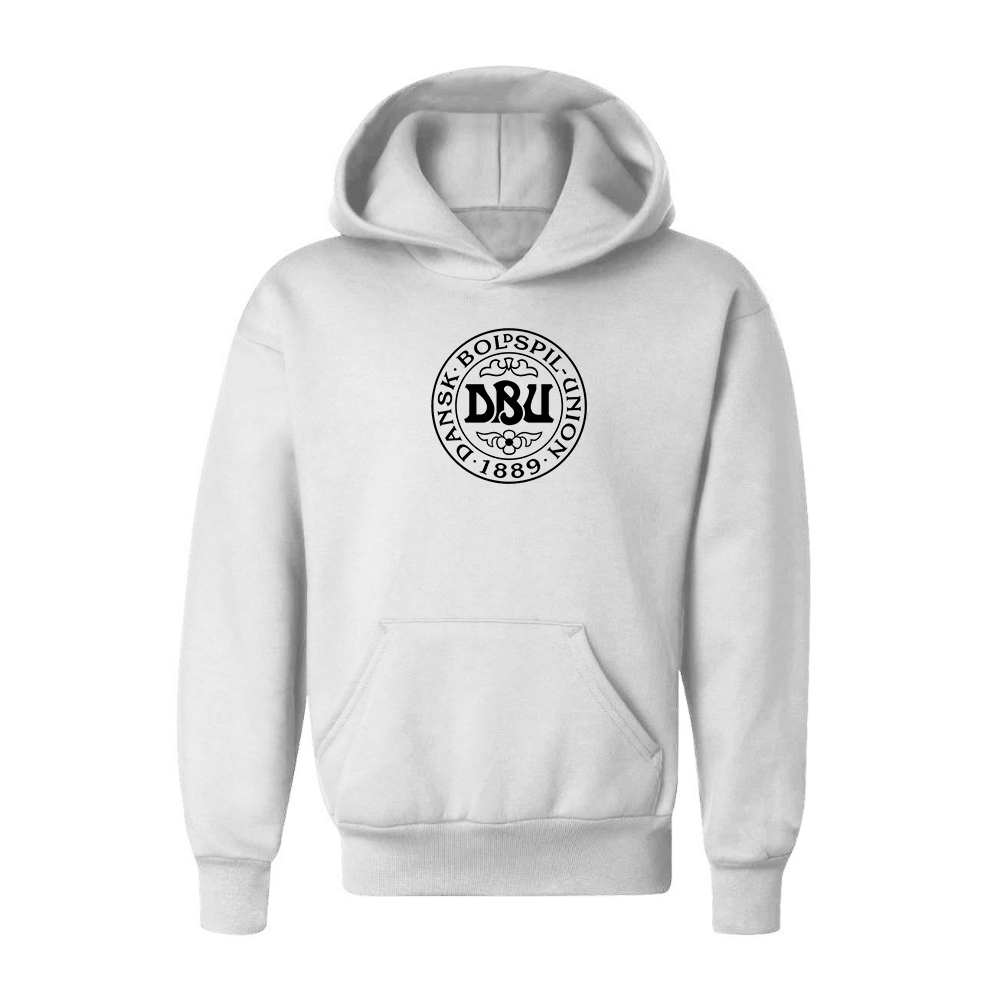 Youth Kids Denmark Soccer Pullover Hoodie