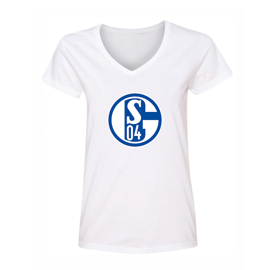 Women's Schalke 04 FC V-Neck T-Shirt