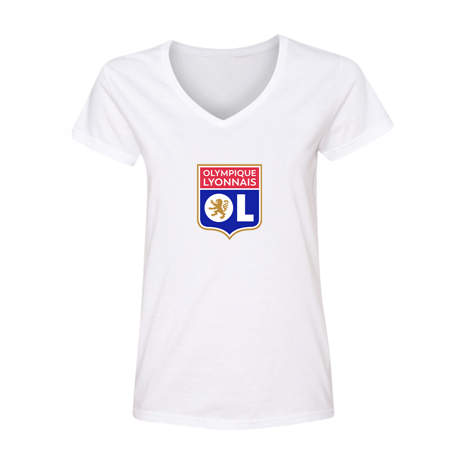 Women's Olympique Lyonnais FC V-Neck T-Shirt