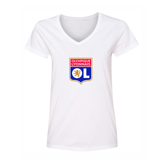 Women's Olympique Lyonnais FC V-Neck T-Shirt