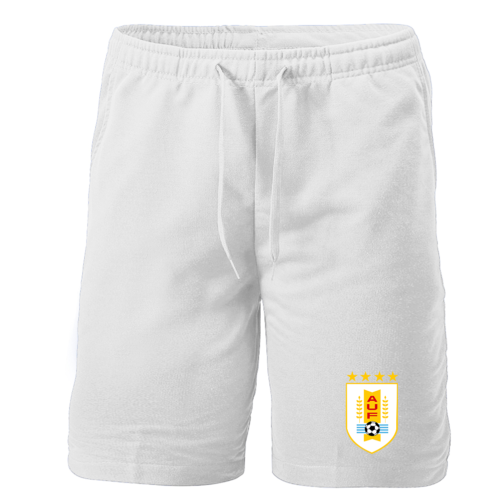 Men's Uruguay National Soccer Team Athletic Fleece Shorts