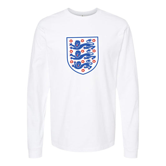 Men's England National Football Team Cotton Long Sleeve T-Shirt