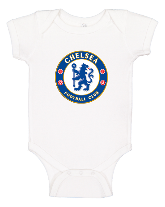 Baby Chelsea Soccer Romper Onesie