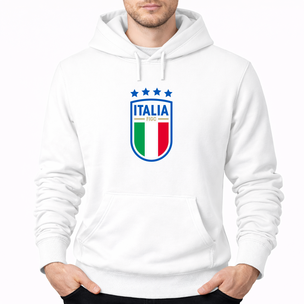 Men's Italy National Soccer Pullover Hoodie