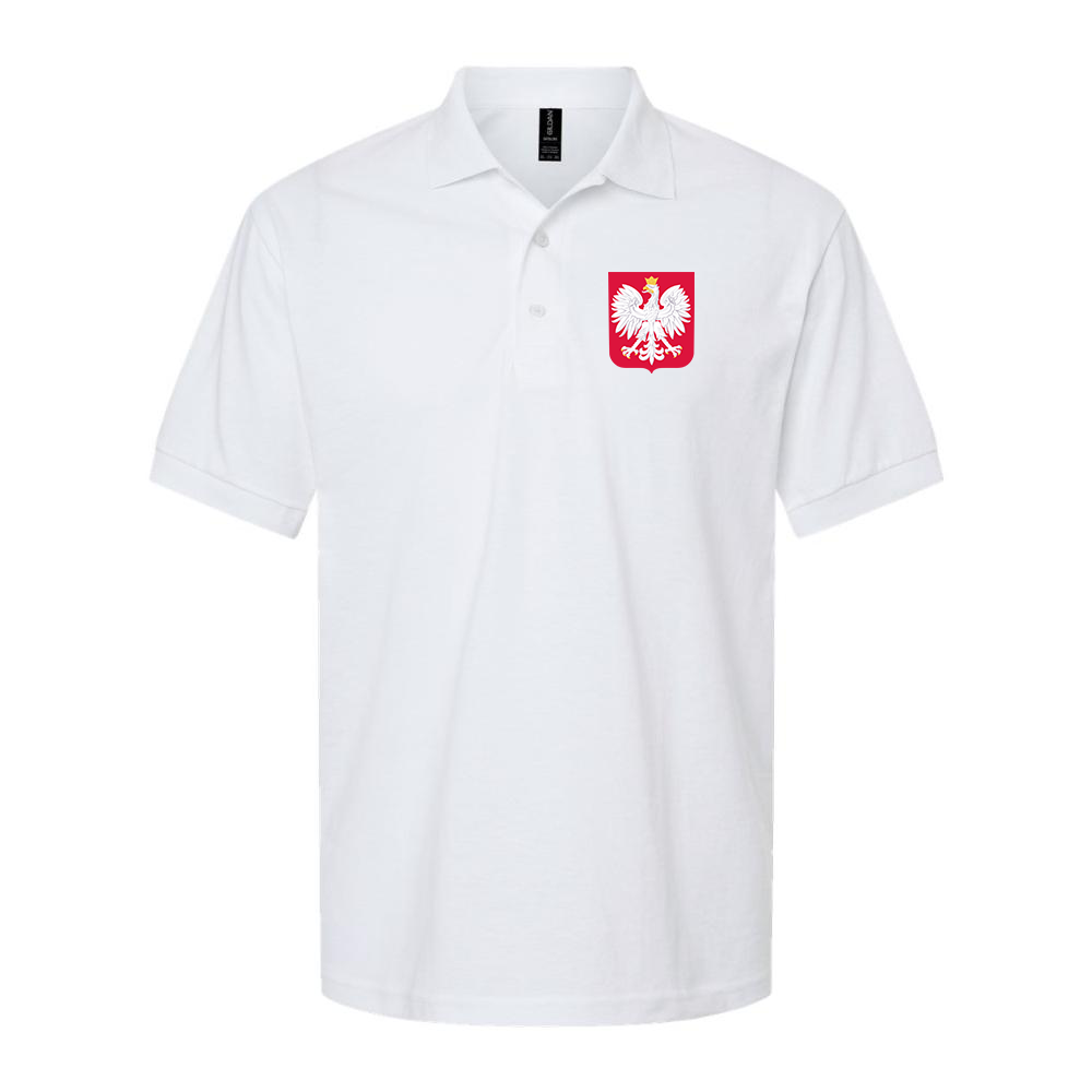 Men's Poland National Soccer Team Dry Blend Polo