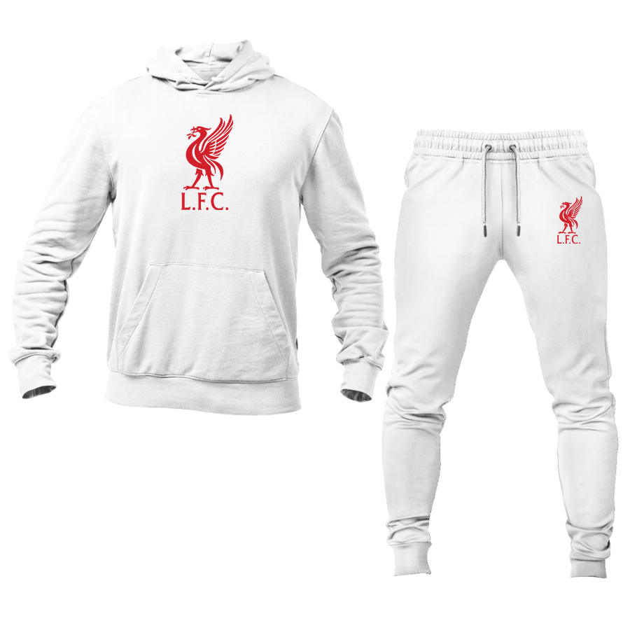 Men's Liverpool L.F.C. Soccer Logo Hoodie Joggers Set