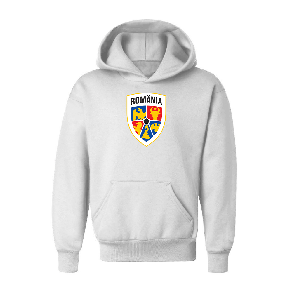 Youth Kids Romania National Soccer Team Pullover Hoodie