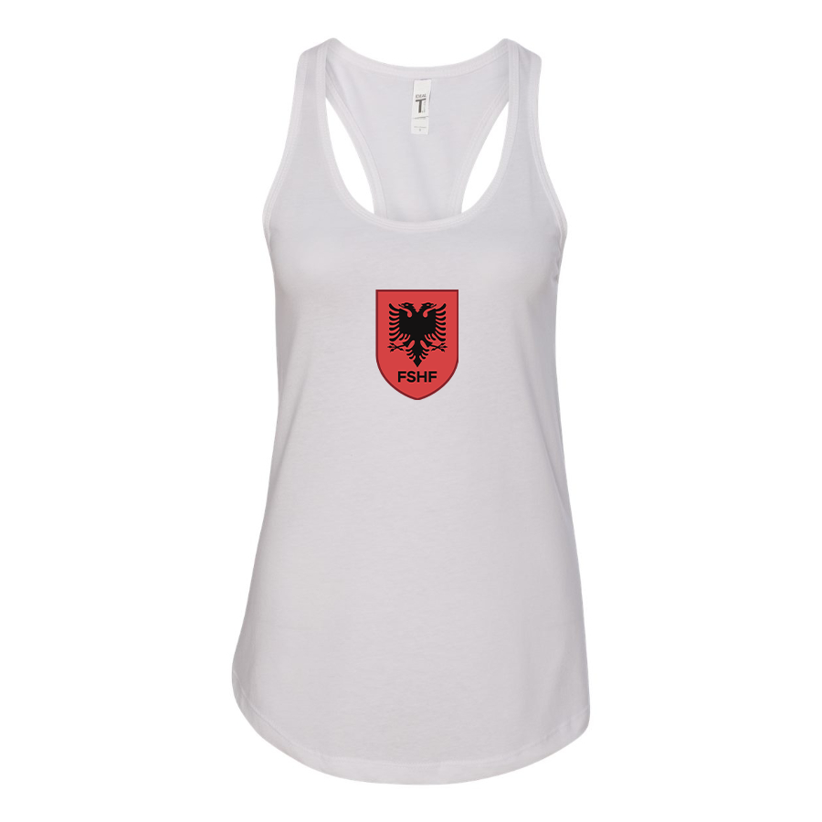 Women's Albania National Soccer Team Racerback Tank Top