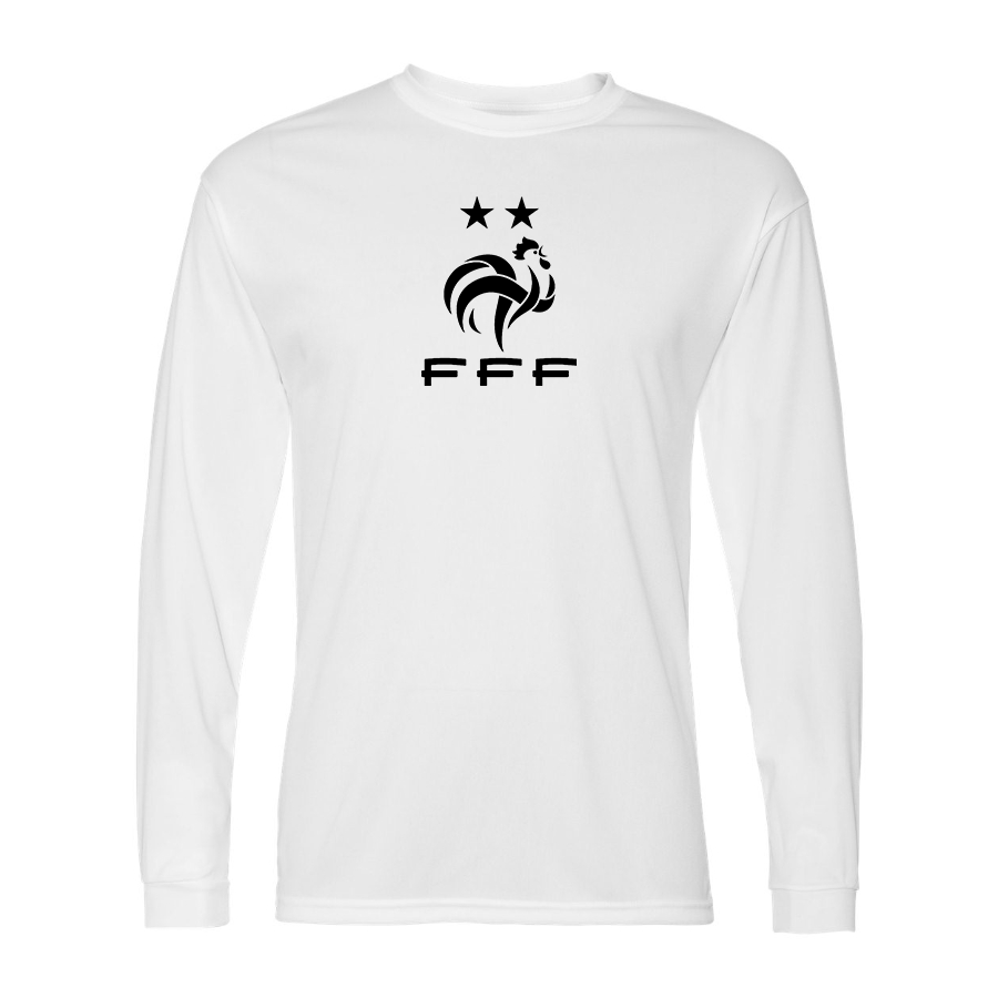 Men’s France Soccer   - C2 Sport - Performance Long Sleeve T-Shirt - 5104