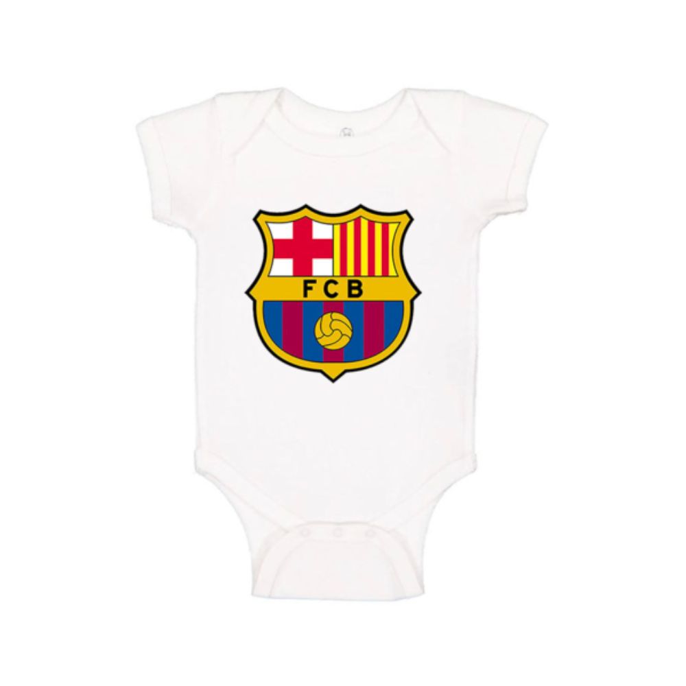 Baby F.C. Barcelona Soccer Romper Onesie