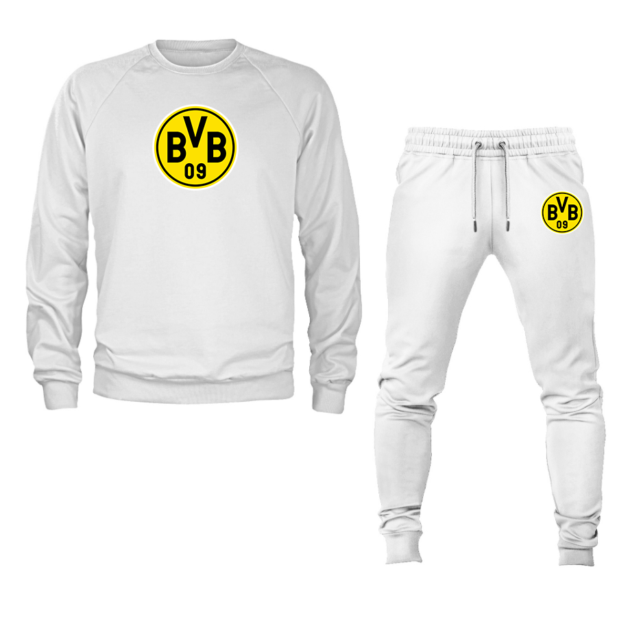 Men's Borussia Dortmund BVB FC Crewneck Sweatshirt Joggers Suit