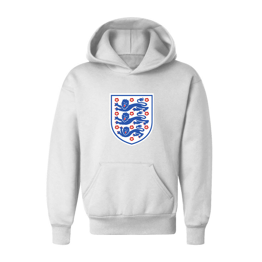 Youth Kids England National Football Team Pullover Hoodie