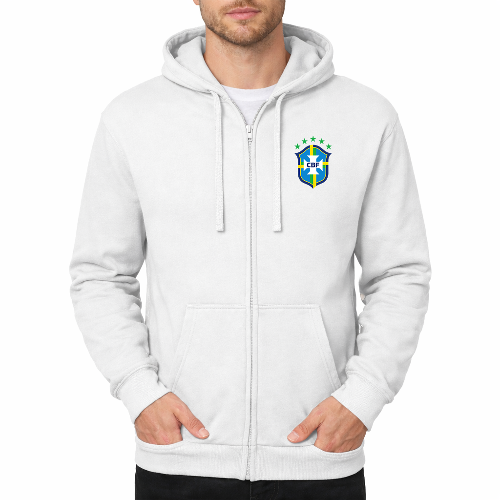 Men's Brazil National Soccer Team Zipper Hoodie