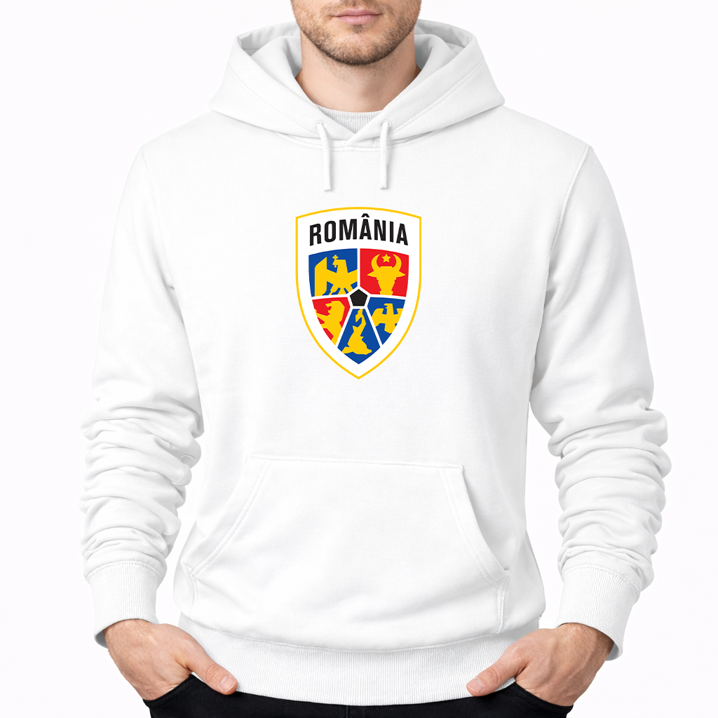 Men's Romania National Soccer Team Pullover Hoodie