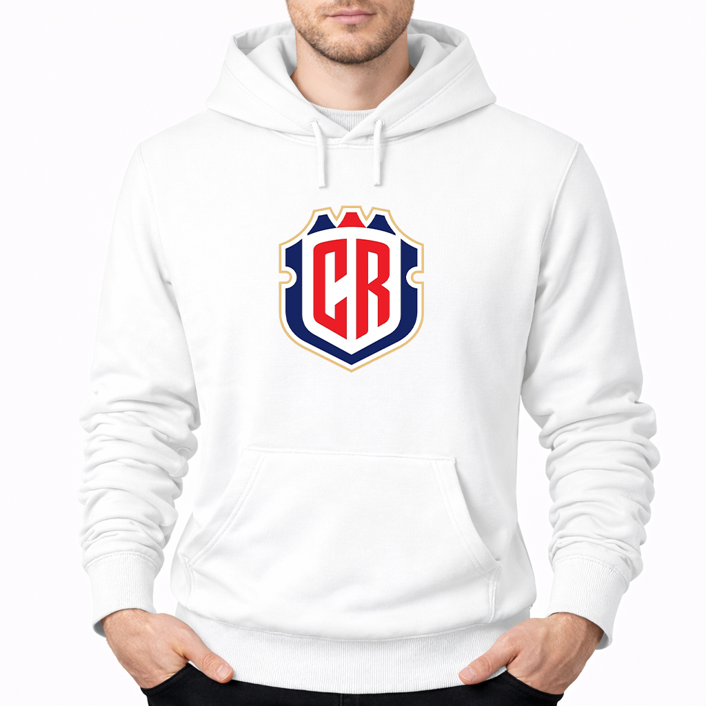 Men's Costa Rica National Soccer Team Pullover Hoodie