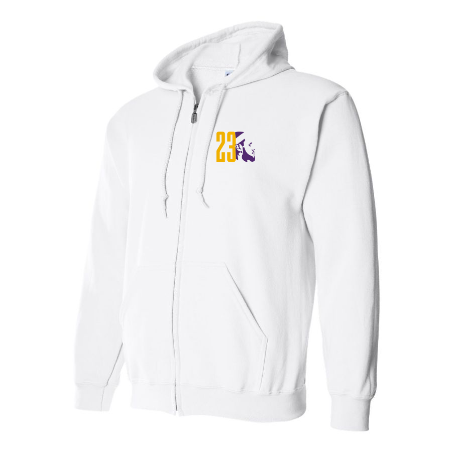 Men's Lebron James 23 Zipper Hoodie