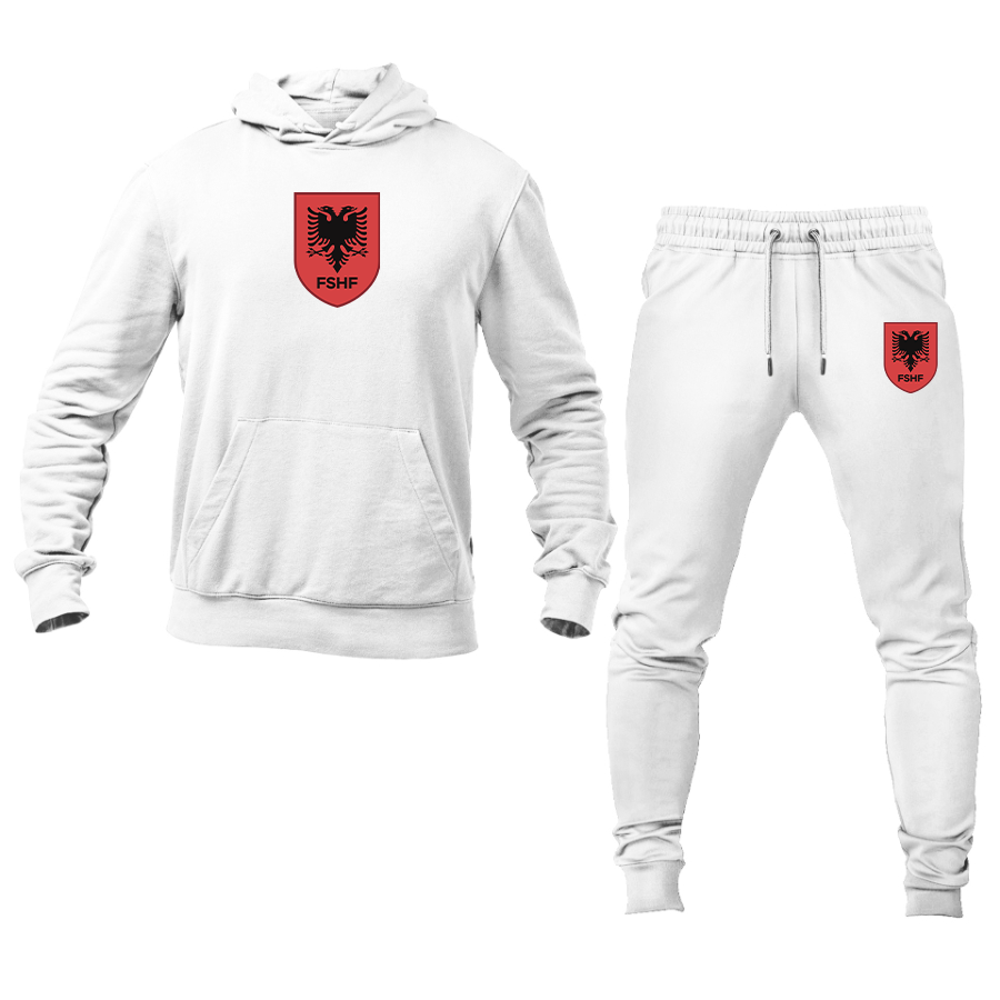 Men's Albania National Soccer Team Hoodie Joggers Set