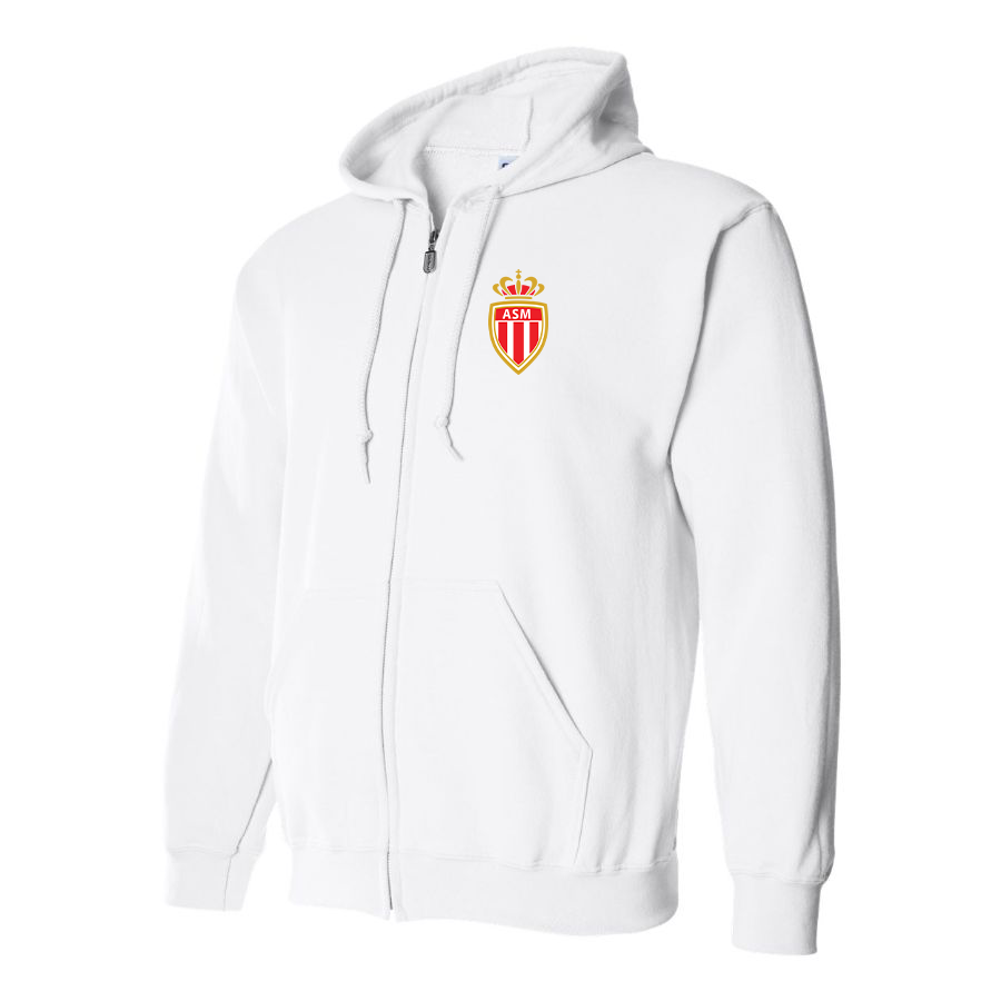 Men's AS Monaco FC Zipper Hoodie