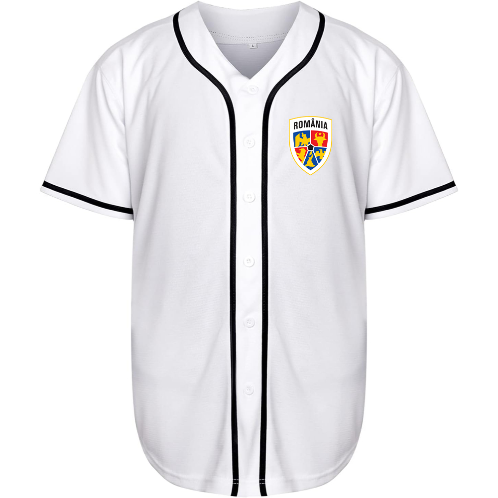 Men's Romania National Soccer Team Baseball Jersey