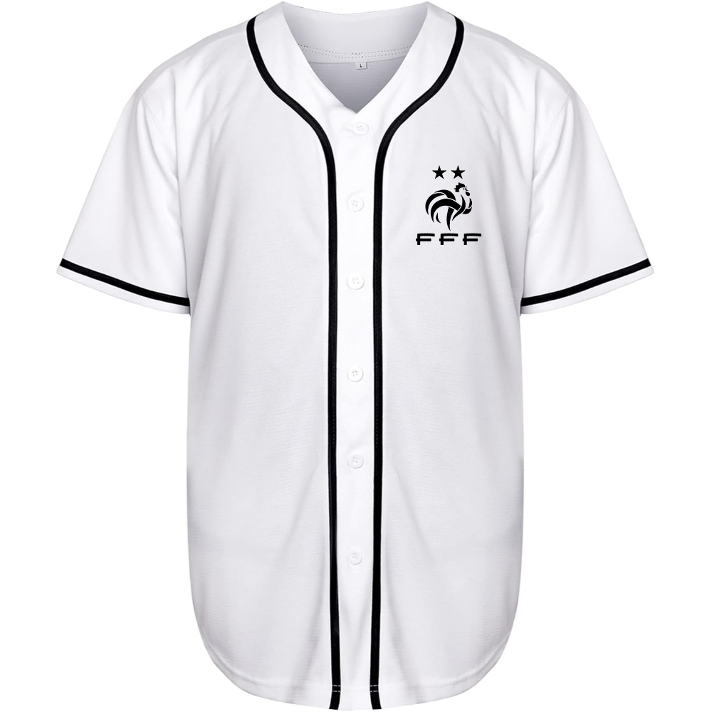 Men's France Soccer Baseball Jersey