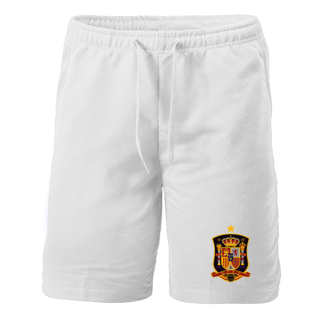 Men's Spain National Soccer Team Athletic Fleece Shorts