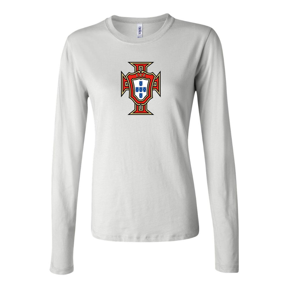 Women's Portugal National Soccer Team Long Sleeve T-Shirt