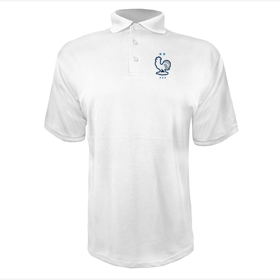 Men's France National Soccer Team Polyester Polo