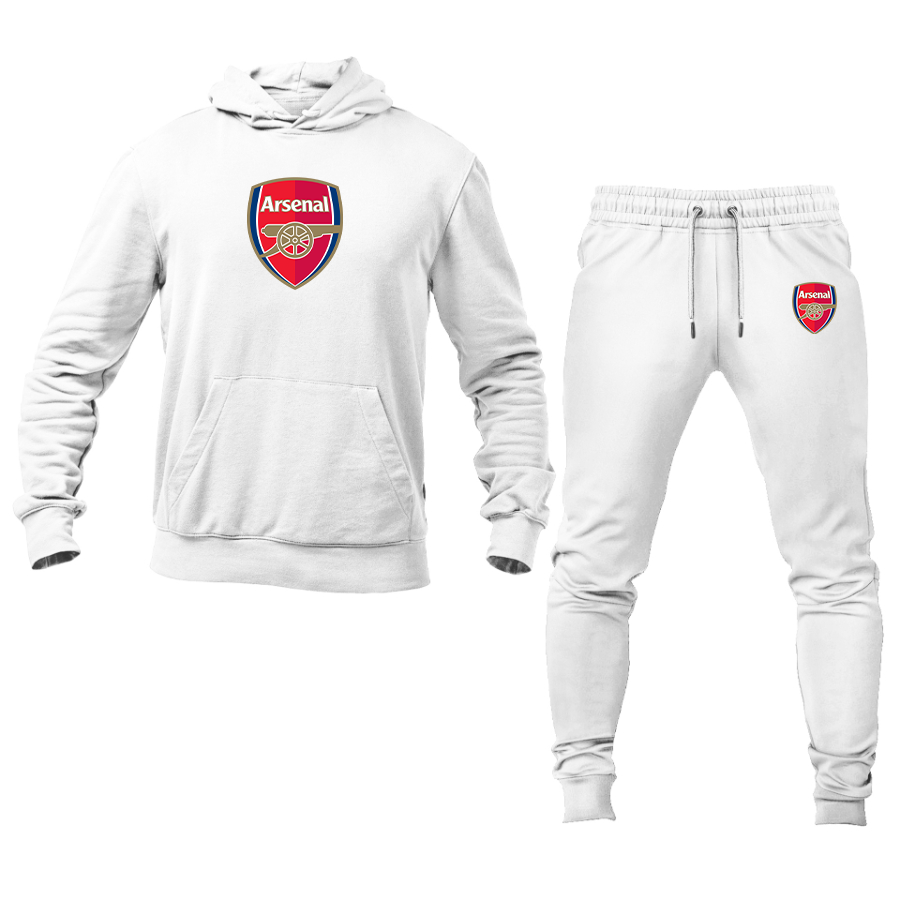 Men's Arsenal Soccer Logo Hoodie Joggers Set