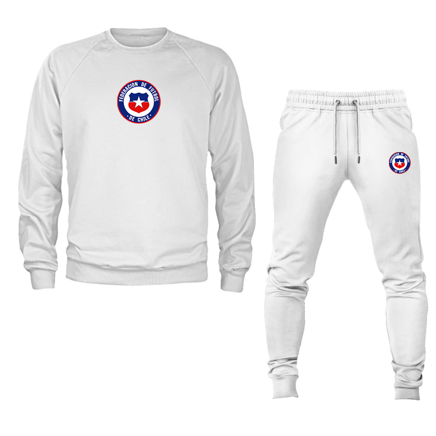 Men's Chile National Soccer Team  Crewneck Sweatshirt Joggers Suit