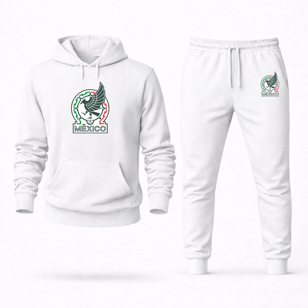 Men’s Mexico Soccer Soccer Logo Hoodie Joggers Set